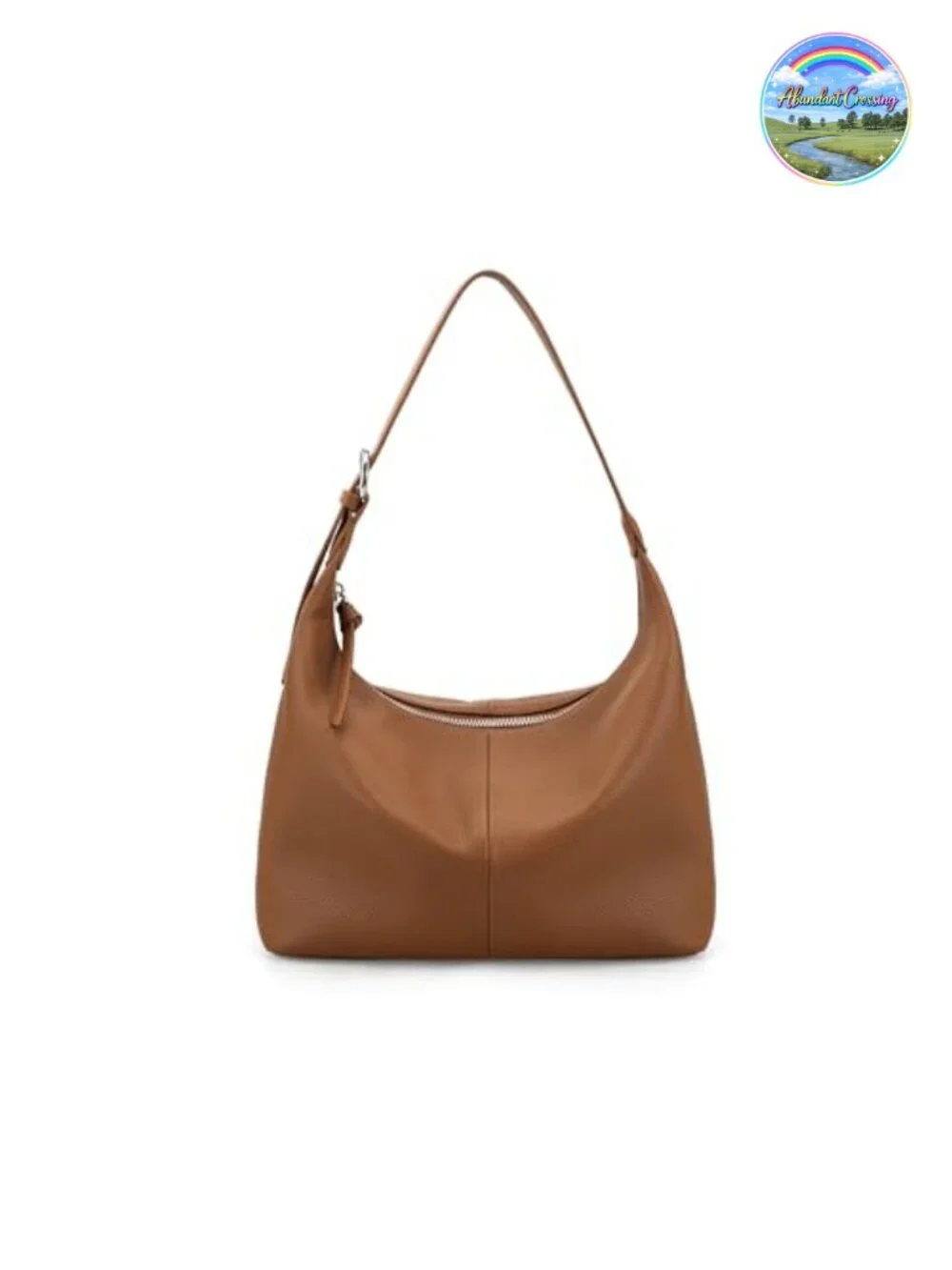Genuine Leather Slouchy Hobo Bag Lightweight Shoulder Handbag Satchel Work